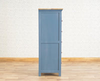 Alexandria Solid Wood Chest of Drawer- Five Drawer Furniselan China-Blue