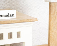 Alexandria Solid Wood Coffee Table Furniselan Milky-White