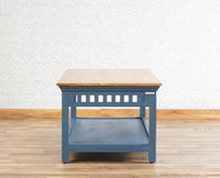 Alexandria Solid Wood Coffee Table Furniselan China-Blue
