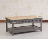Alexandria Solid Wood Coffee Table - Coffee Tables - Furniselan Slate-Grey