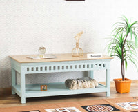 Alexandria Solid Wood Coffee Table Furniselan Silt-Green