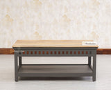 Alexandria Solid Wood Coffee Table - Coffee Tables - Furniselan Slate-Grey