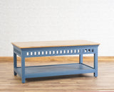 Alexandria Solid Wood Coffee Table Furniselan China-Blue