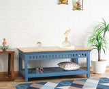 Alexandria Solid Wood Coffee Table Furniselan China-Blue