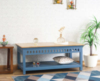 Alexandria Solid Wood Coffee Table Furniselan China-Blue