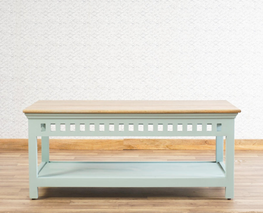 Alexandria Solid Wood Coffee Table Furniselan Silt-Green