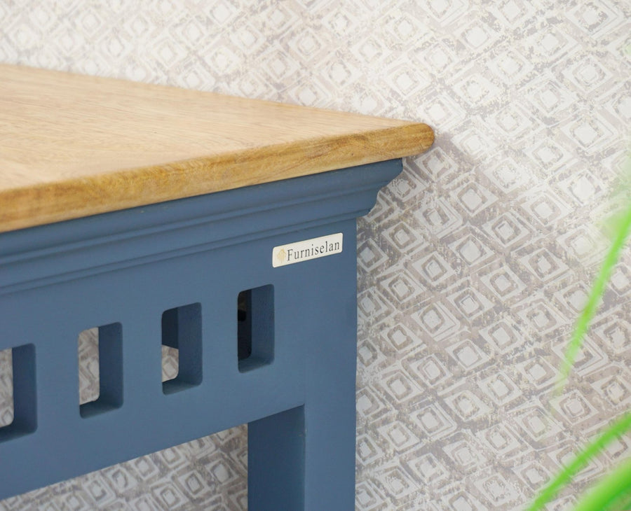 Alexandria Solid Wood Coffee Table Furniselan China-Blue