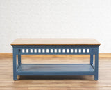 Alexandria Solid Wood Coffee Table Furniselan China-Blue
