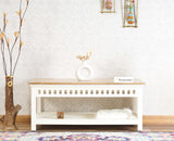 Alexandria Solid Wood Coffee Table Furniselan - Frosty White