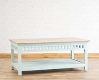 Alexandria Solid Wood Coffee Table Furniselan Silt-Green