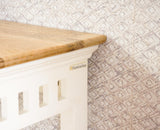 Alexandria Solid Wood Coffee Table Furniselan Milky-White