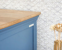 Alexandria Solid Wood Console Table-Two Drawer Furniselan China-Blue