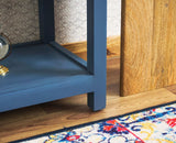 Alexandria Solid Wood Console Table-Two Drawer Furniselan China-Blue