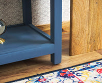 Alexandria Solid Wood Console Table-Two Drawer Furniselan China-Blue