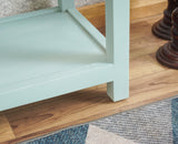 Alexandria Solid Wood Console Table-Two Drawer Furniselan Silt-Green