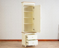 Alexandria Solid Wood Dressing Table - Furniselan Milky-White