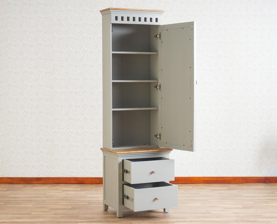 Alexandria Solid Wood Dressing Table - Furniselan Cool-Grey
