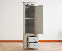 Alexandria Solid Wood Dressing Table - Furniselan Cool-Grey