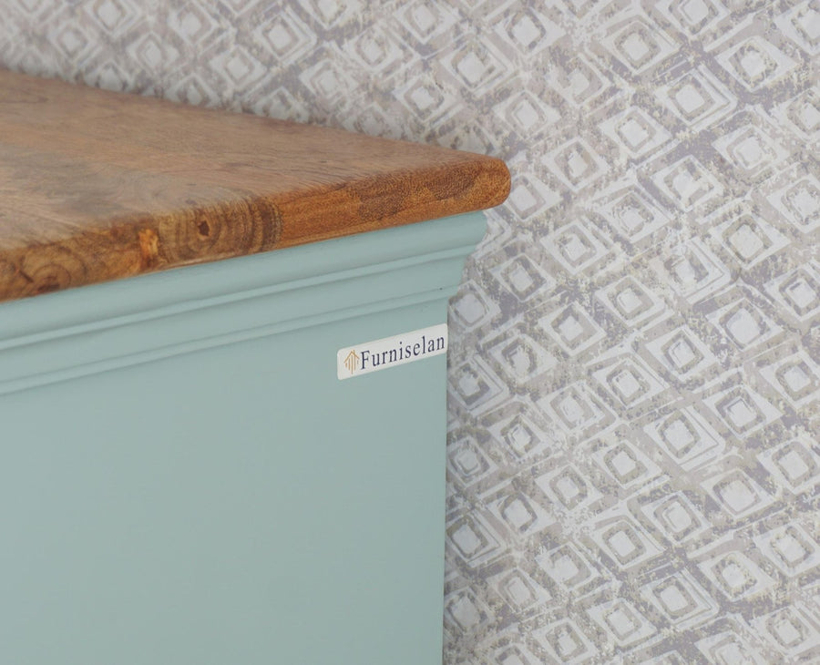 Alexandria Solid Wood Dressing Table - Furniselan Silt-Green