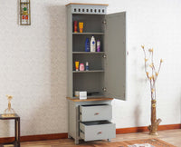 Alexandria Solid Wood Dressing Table - Furniselan Cool-Grey