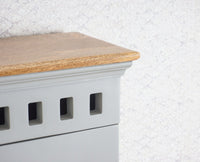 Alexandria Solid Wood Dressing Table - Furniselan Cool-Grey