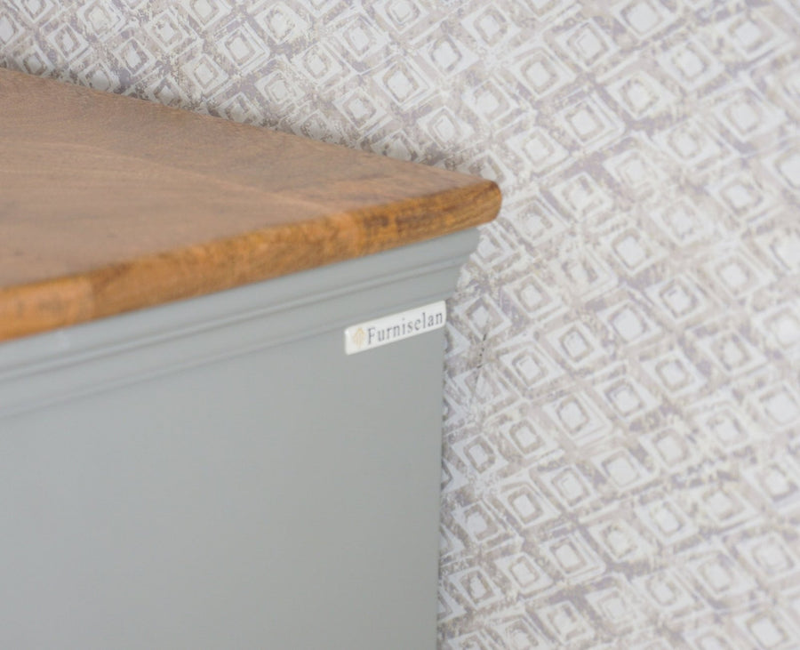 Alexandria Solid Wood Dressing Table - Furniselan Cool-Grey