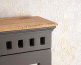 Alexandria Solid Wood Dressing Table - Furniselan Slate-Grey