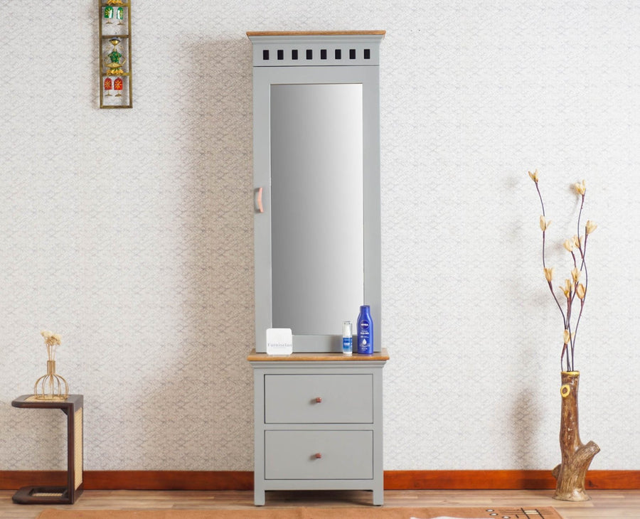 Alexandria Solid Wood Dressing Table - Furniselan Cool-Grey 