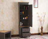 Alexandria Solid Wood Dressing Table - Furniselan Slate-Grey