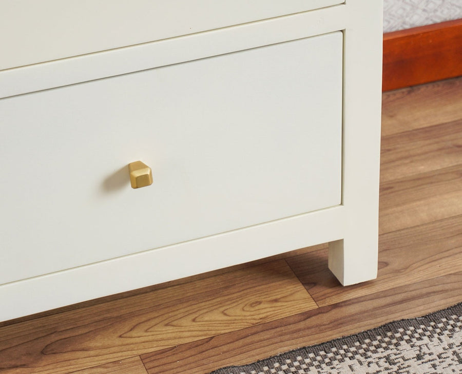 Alexandria Solid Wood Dressing Table - Furniselan - Frosty White