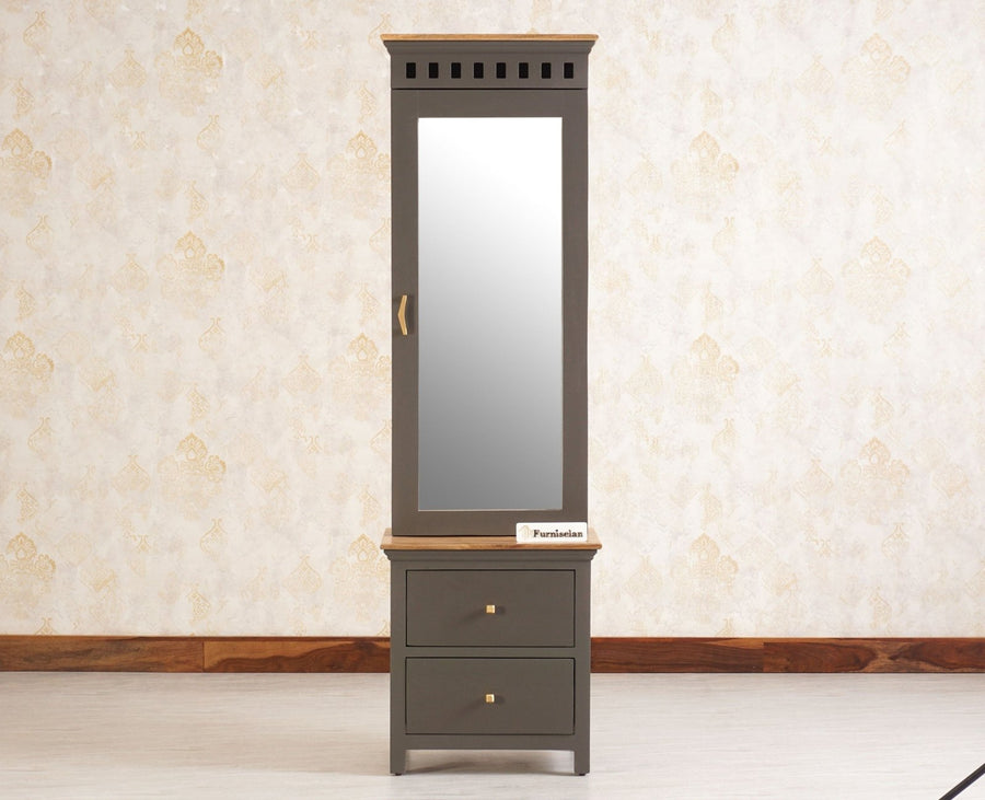 Alexandria Solid Wood Dressing Table - Furniselan Slate-Grey