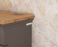 Alexandria Solid Wood Dressing Table - Furniselan Slate-Grey