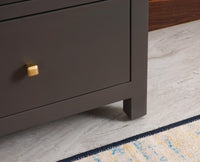 Alexandria Solid Wood Dressing Table - Furniselan Slate-Grey