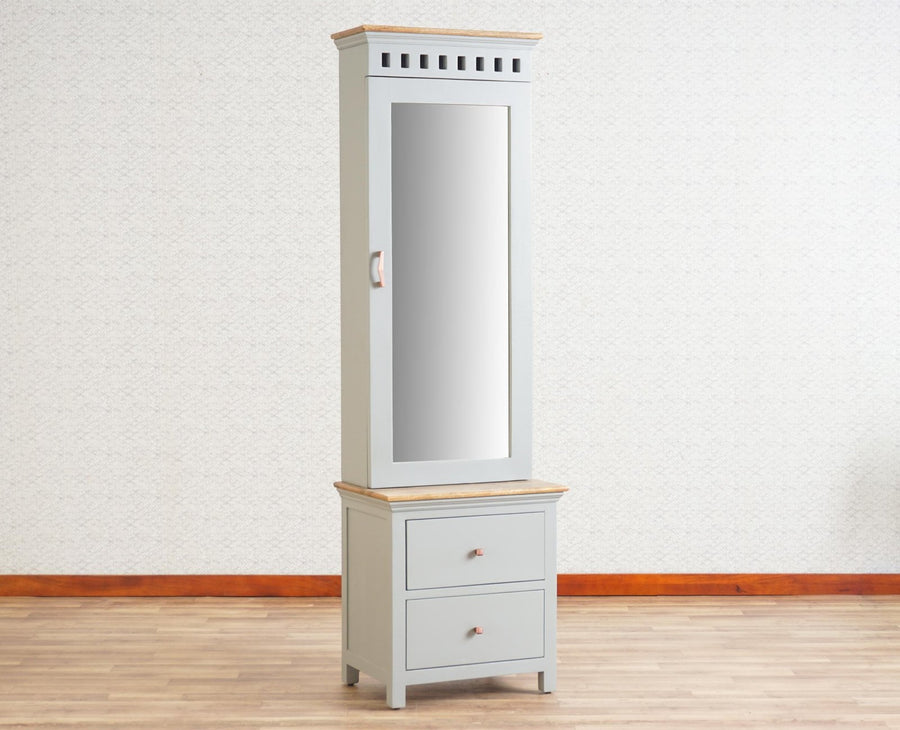 Alexandria Solid Wood Dressing Table - Furniselan Cool-Grey