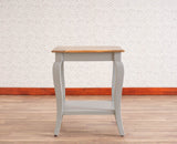 Alexandria Solid Wood End Table - Furniselan Cool-Grey