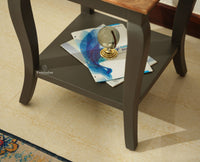 Alexandria Solid Wood End Table - Furniselan Slate Grey