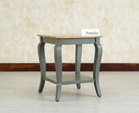 Alexandria Solid Wood End Table - Furniselan Slate Grey
