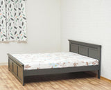 Alexandria Solid Wood King Size Bed - Furniselan Slate-Grey