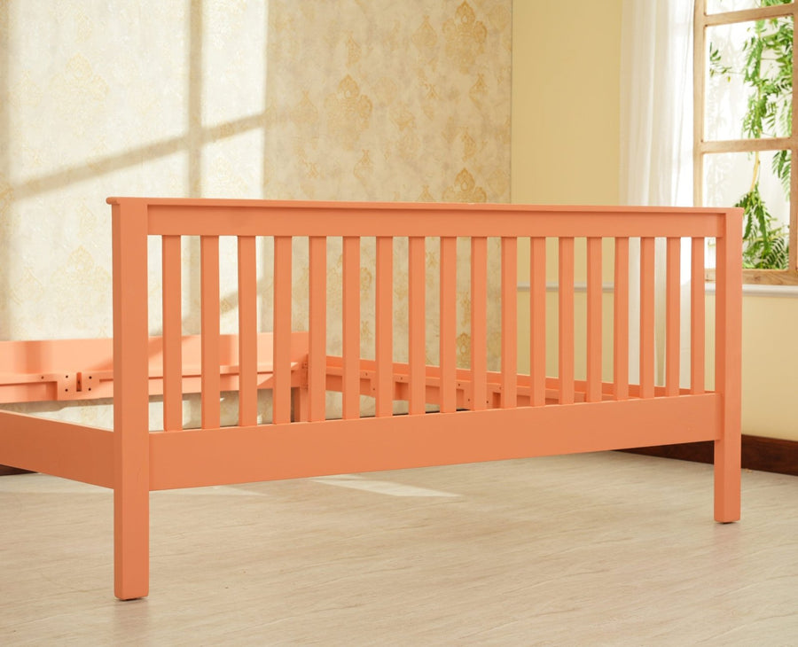 Alexandria Solid Wood King Size Bed - Furniselan Coral Peach
