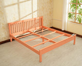 Alexandria Solid Wood King Size Bed - Furniselan Coral Peach