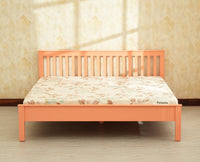 Alexandria Solid Wood King Size Bed - Furniselan Coral Peach