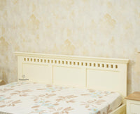 Alexandria Solid Wood King Size Bed with Hydraulic Storage Box Furniselan foresty white