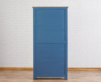 Alexandria Solid Wood Kitchen Crockery Cabinet Two Door Two Drawers Furniselan China-Blue