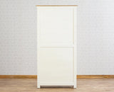 Alexandria Solid Wood Kitchen Crockery Cabinet Two Door Two Drawers Furniselan - Frosty White