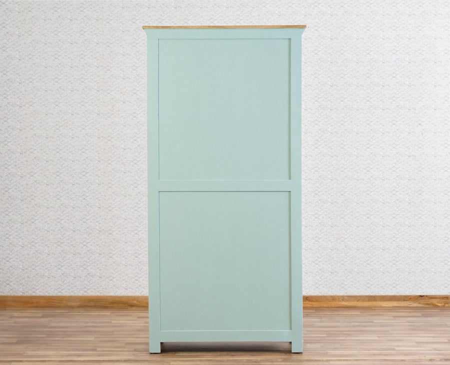 Alexandria Solid Wood Kitchen Crockery Cabinet Two Door Two Drawers Furniselan Silt-Green