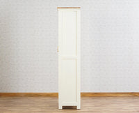 Alexandria Solid Wood Kitchen Crockery Cabinet Two Door Two Drawers Furniselan Milky-White