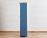 Alexandria Solid Wood Kitchen Crockery Cabinet Two Door Two Drawers Furniselan China-Blue