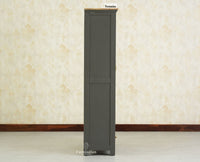 Alexandria Solid Wood Kitchen Crockery Cabinet Two Door Two Drawers Furniselan-Slate grey
