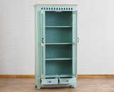 Alexandria Solid Wood Kitchen Crockery Cabinet Two Door Two Drawers Furniselan Silt-Green