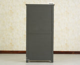 Alexandria Solid Wood Kitchen Crockery Cabinet Two Door Two Drawers Furniselan-Slate grey